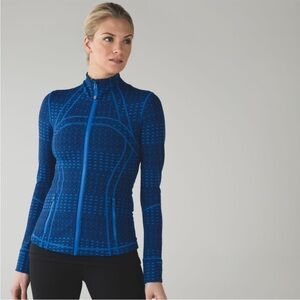 Lululemon Athletica Blue Patterned Sweatshirt